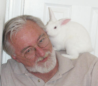 Perhaps our bunny thinks Warren is Santa.