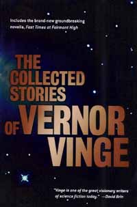 The Collected Stories of Vernor Vinge - Cover  Copyright © 2001 by TOR books.